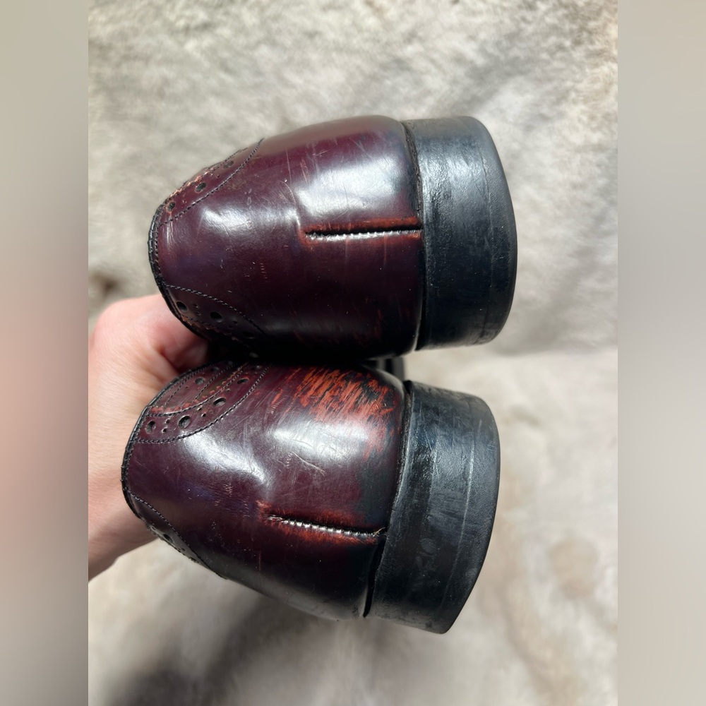 Johnston & Murphy Aristocraft Wingtip Oxford Size 11 Burgundy - Picture 6 of 7